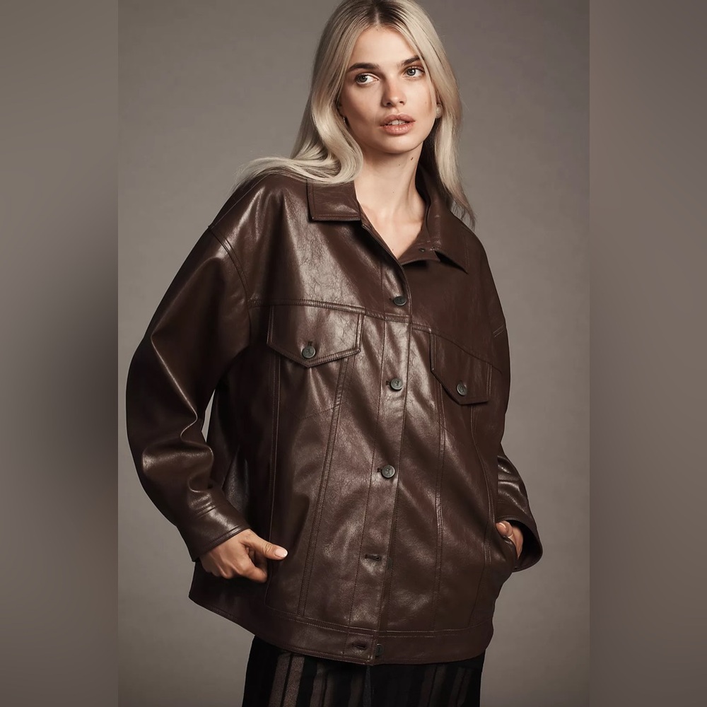 The Weston Boyfriend Jacket by Pilcro: Faux Leather Edition